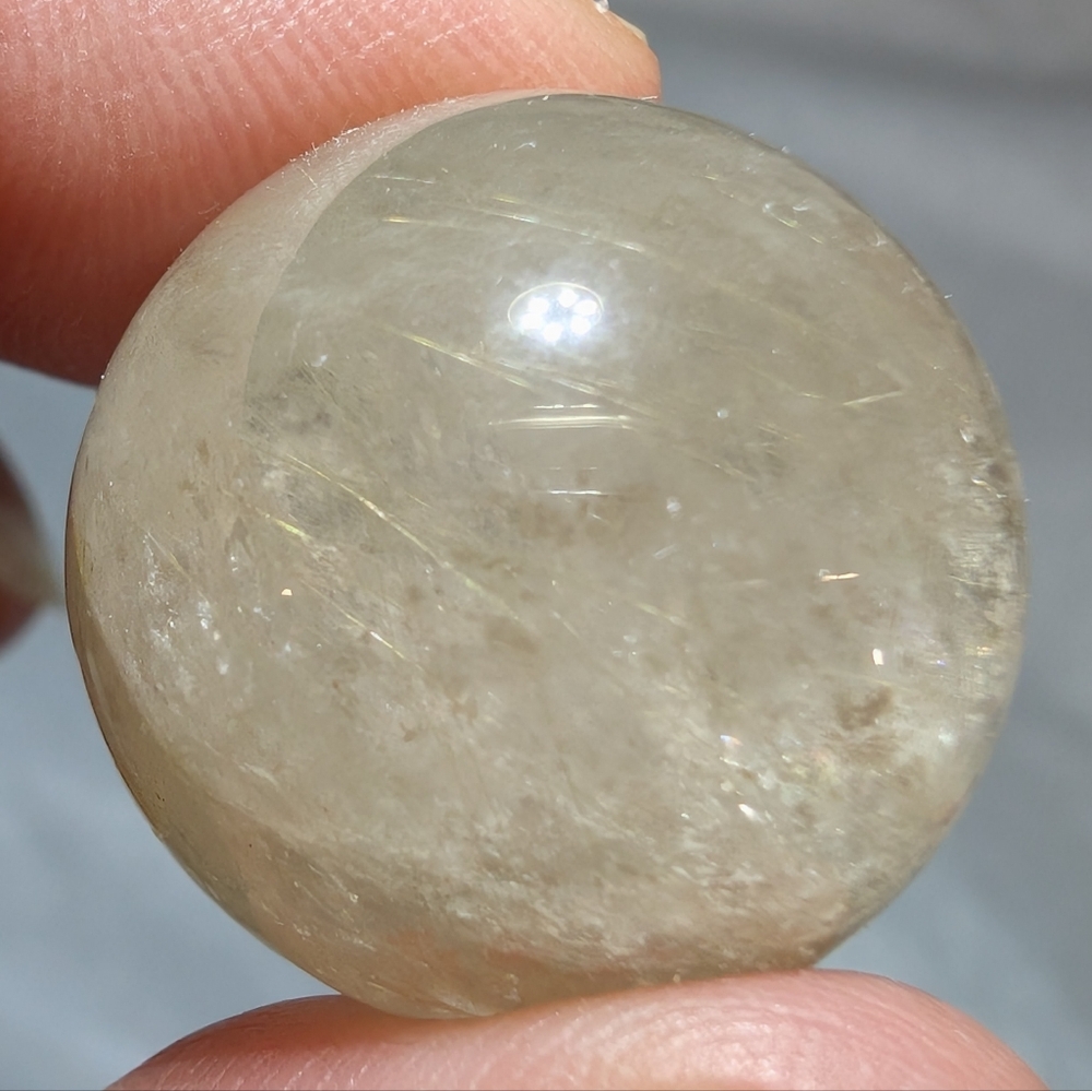 Golden Rutilated Quartz Mini Sphere - Picture 4 of 6